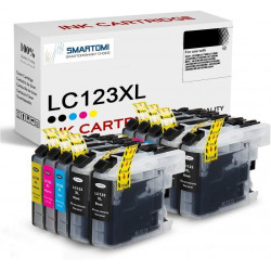 SMARTOMI Brother LC123 LC123XL Kompatible Tintenkartuschen 10er Pack