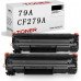 SMARTOMI HP 79A CF279A Kompatible Schwarz Tonerkartusche (2 Pack)