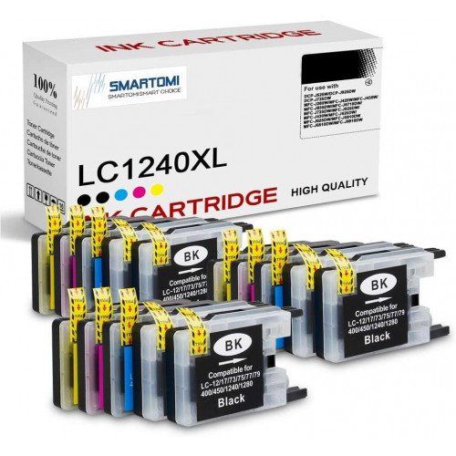 SMARTOMI Brother LC1240 LC1240XL LC1280 Kompatible Tintenkartuschen 15er-Pack