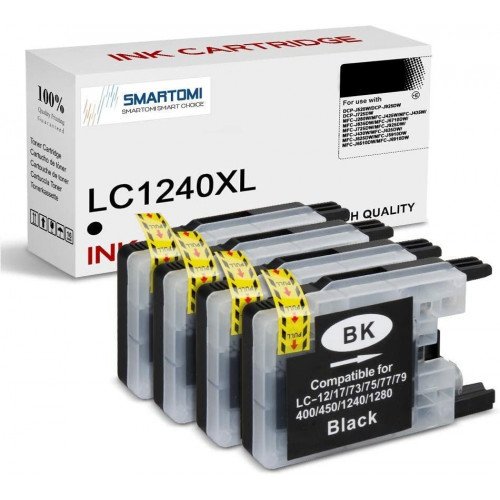 SMARTOMI Brother LC1240 LC1240XL LC1280 Kompatible Tintenkartuschen 4er-Pack