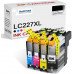 SMARTOMI Brother LC227XL LC225XL Kompatible Tintenkartuschen 4er Pack
