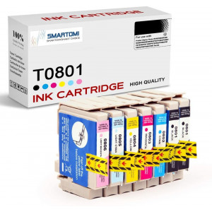 SMARTOMI Epson T0801 Kompatibel Tintenpatronen 14er Pack