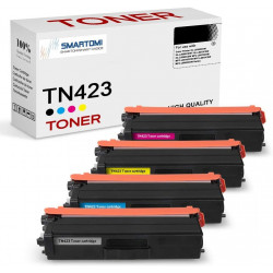 SMARTOMI Brother TN423 TN421 Kompatible KCMY-Tonerkartuschen 4er Pack