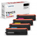 SMARTOMI Brother TN423 TN421 Kompatible KCMY-Tonerkartuschen 4er Pack