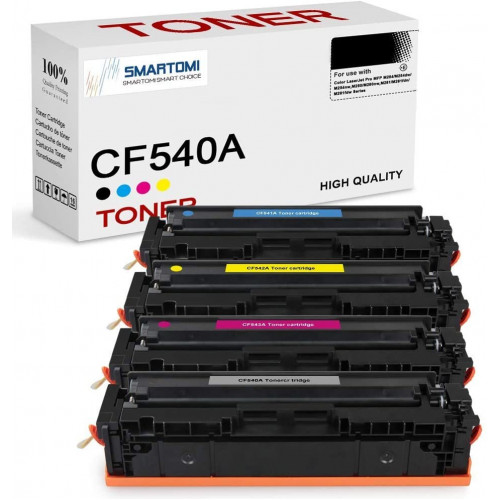 SMARTOMI HP CF540A Kompatible KCMY-Tonerkartuschen 4PK