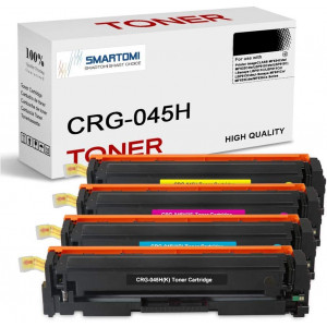 SMARTOMI Canon CRG 045 045H Kompatible KCMY-Tonerkartuschen 4er Pack